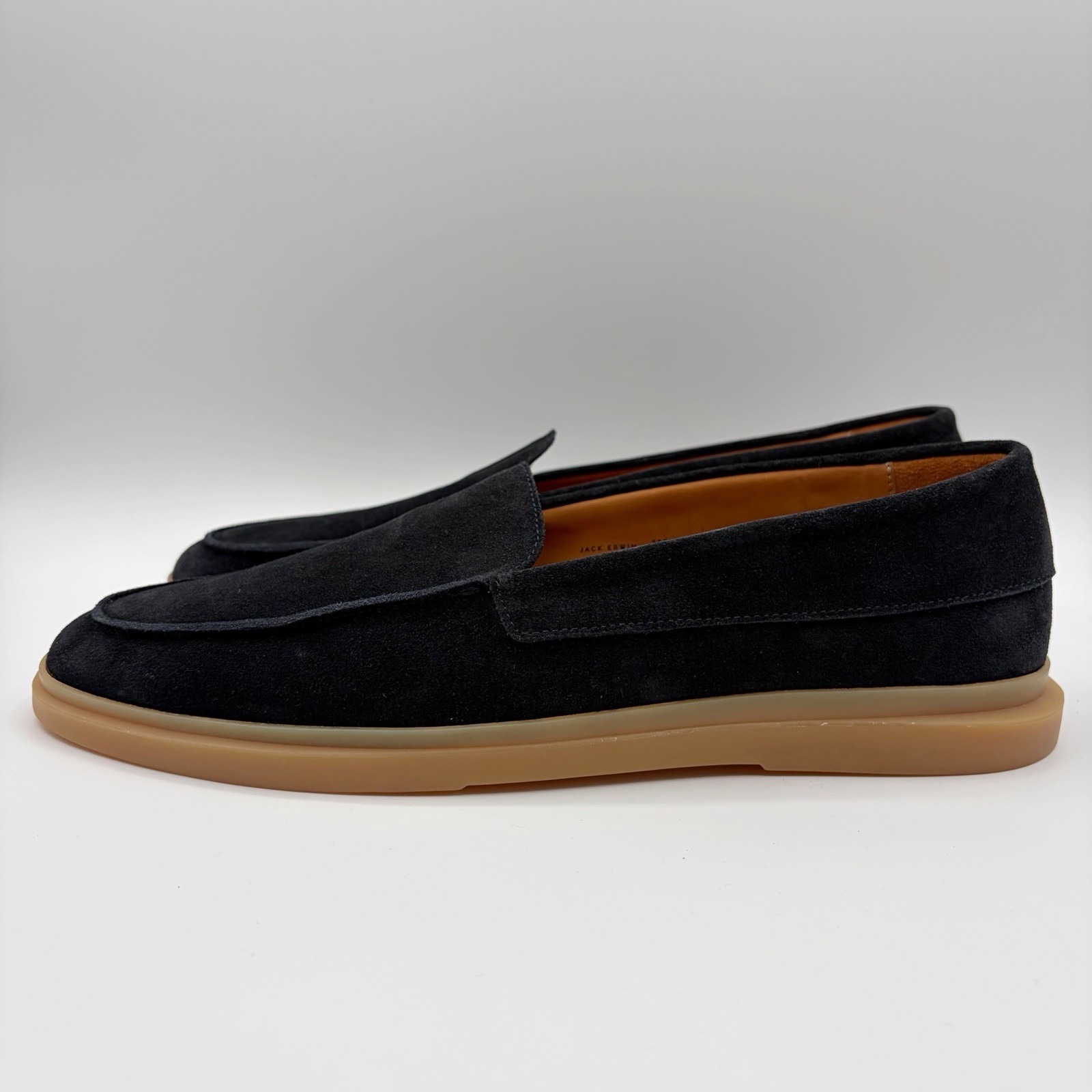 Jack Erwin Finn Black Suede Leather Loafers Men's Sz 11 Portugal Casual Slip On — image 2 of 8